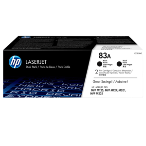 Cartucho de Tóner HP 83A Duplo Negro